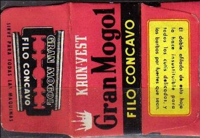 z vendido HOJA DE AFEITAR GRAN MOGOL LAMETTA DA BARBA, RAZOR BLADE, AFEITAR RAZIER, LAMES, RASIERKLINGEN